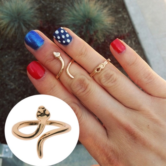 T & J Designs Gold Snake Ring 🐍 - Picture 2 of 2